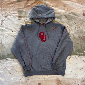Grey Nike Oklahoma Sooners hoodie Size medium